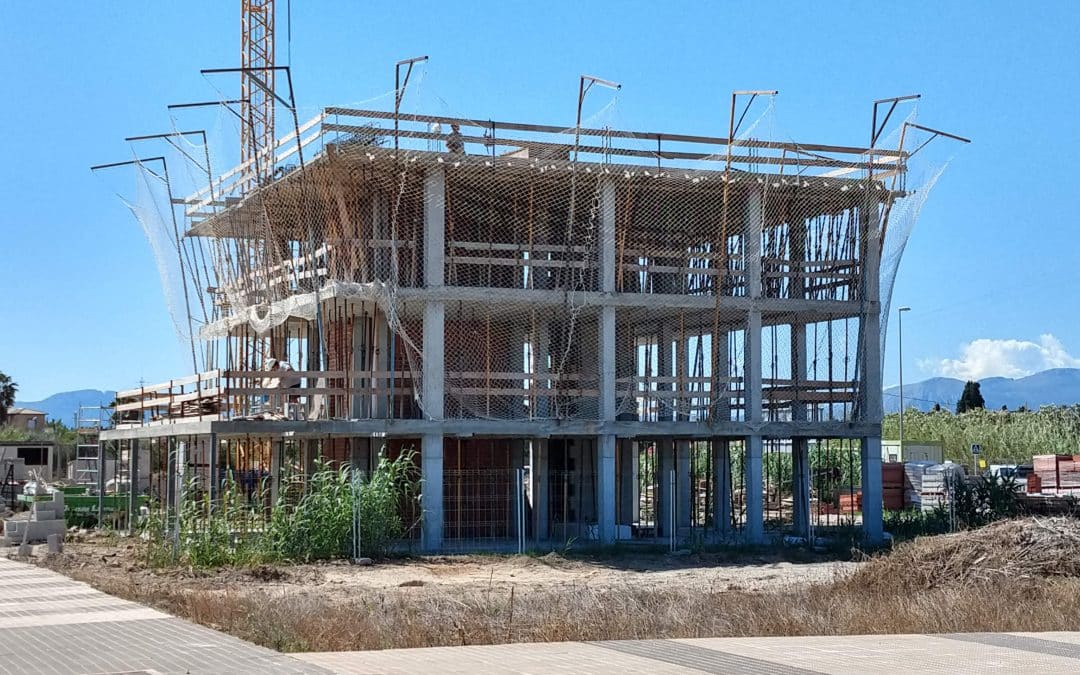 Residencial Xaloc, estado actual de obras en Junio 2018