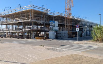 Avance de las obras en La Rosa dels Vents playa de Terranova (Oliva)